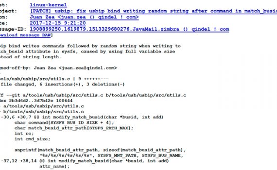 parche al kernel de linux